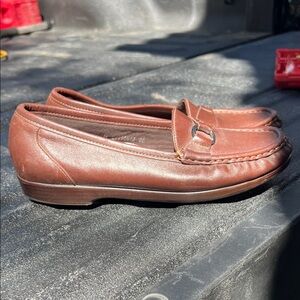 SAS Rich Brown Leather Loafers